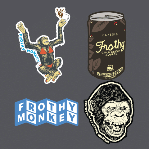 Frothy Monkey Sticker Pack